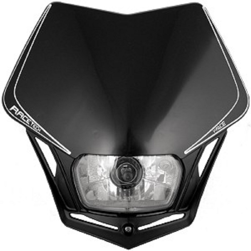 Verlichting > RACETECH Headlight 'V-Face' BLACK LED - Van Dijck